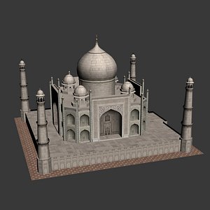 taj mahal 3d max