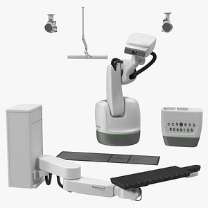 CyberKnife System Radiation Therapy Device Rigged 3D Model