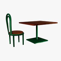 COFFESHOP TABLE AND CHAIR