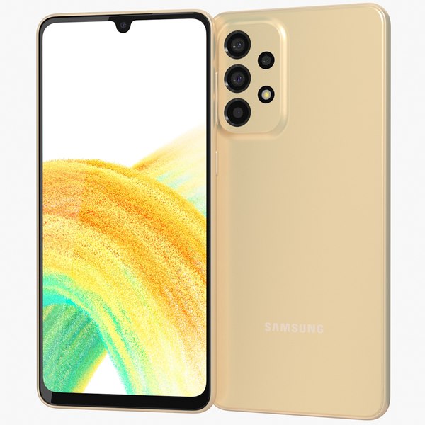 Samsung Galaxy A33 5G Peach 3D model