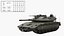 Dirty Israeli Tank Merkava 5 Olive Rigged 3D model