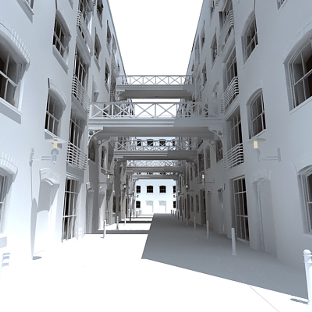 3d model alley way