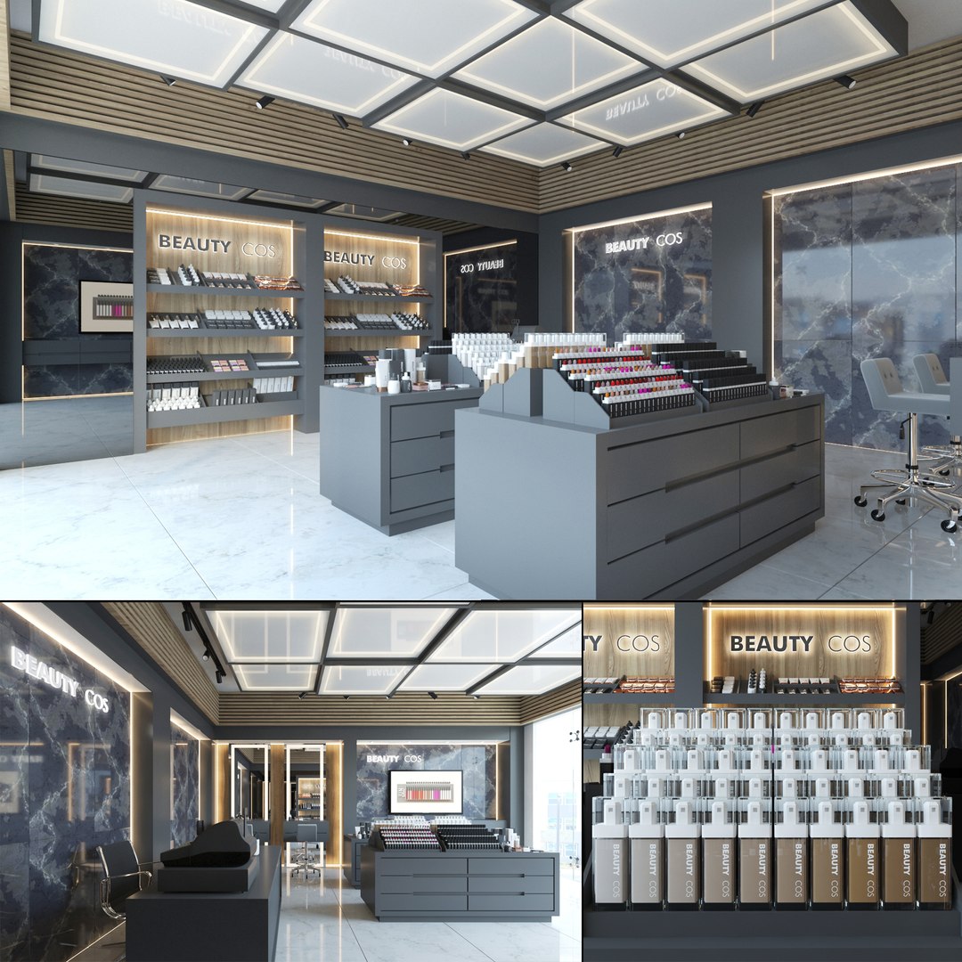 Phone Store Interior Design 3D model