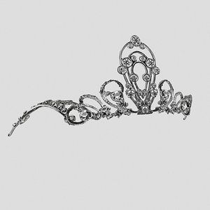 tiara accessory 3d max