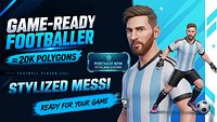 Stylized Messi Game Ready 3D Model