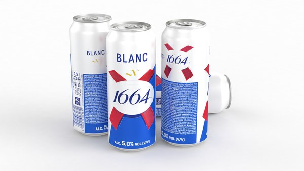 ビール缶 クローネンブルグ 1664 ブラン 500ml 20243Dモデル