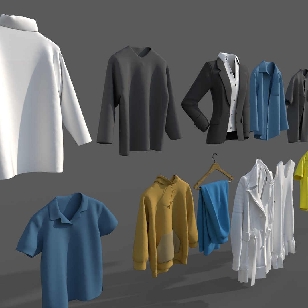 3D Clothes Collection-01 - TurboSquid 2043738