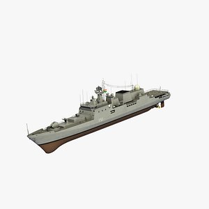 ins talwar class frigate 3D model