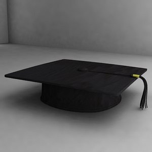 3d model graduation cap