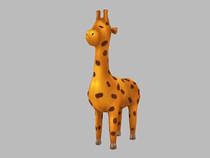 cartoon giraffe 3D model