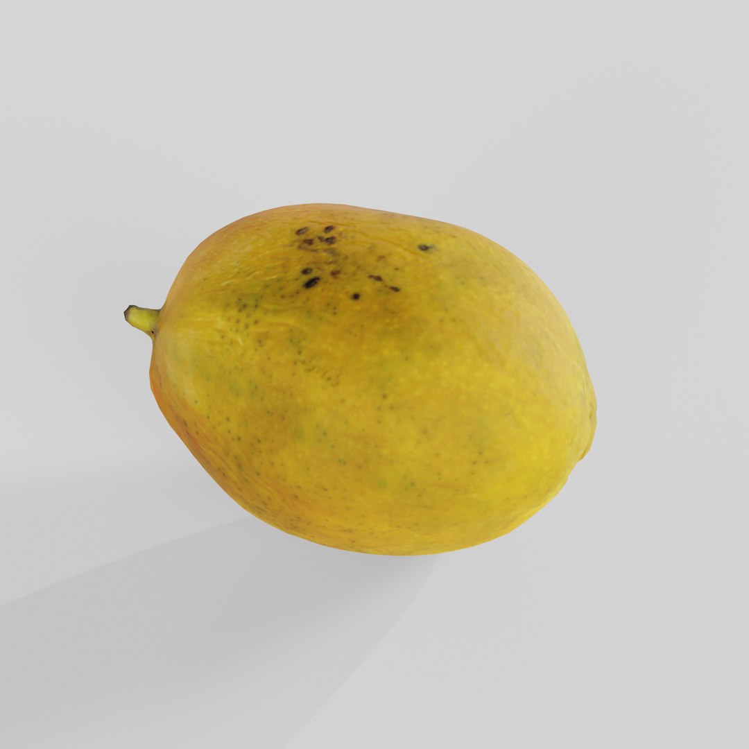 3D model rotten mango VR / AR / low-poly