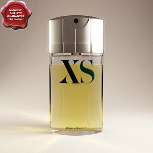 3d model bottle perfume xs