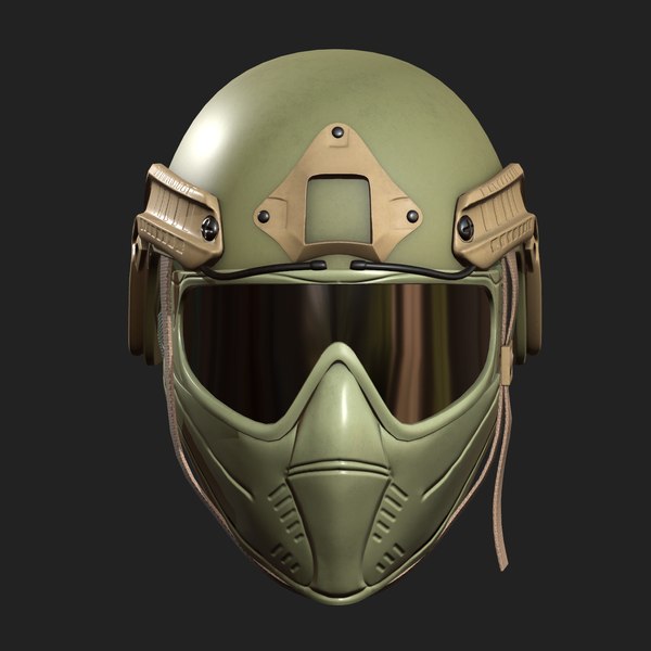 modelo 3d Militar / Casco del ejército + Sistema de visión nocturna -  TurboSquid 394008