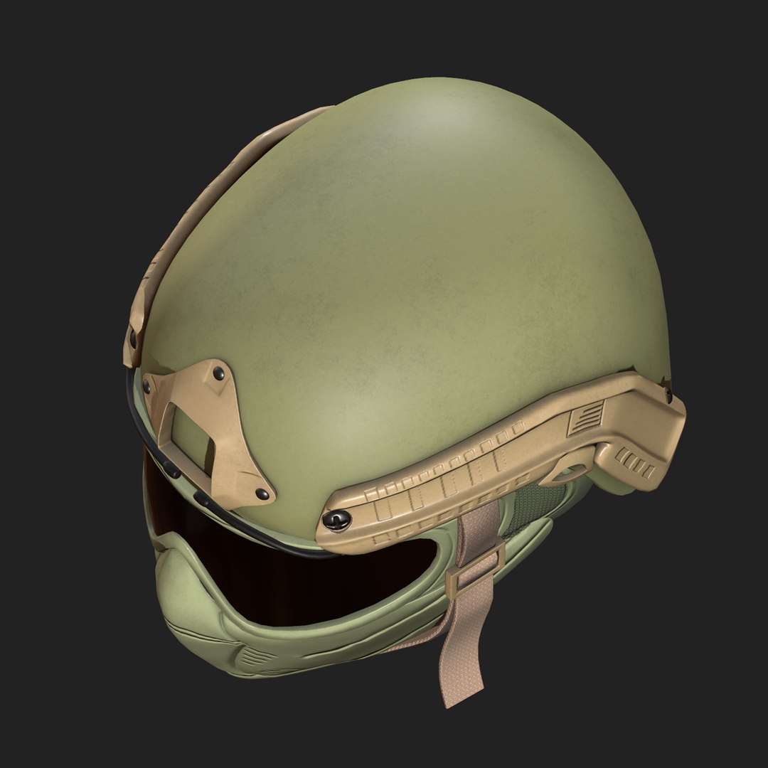 3D Helmet Mask Sci Model - TurboSquid 1561594