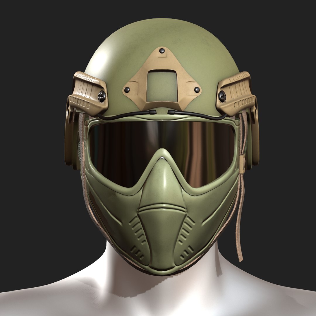 3D Helmet Mask Sci Model - TurboSquid 1561594