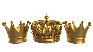 3D Gold Crown