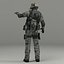 military male soldier 3d model