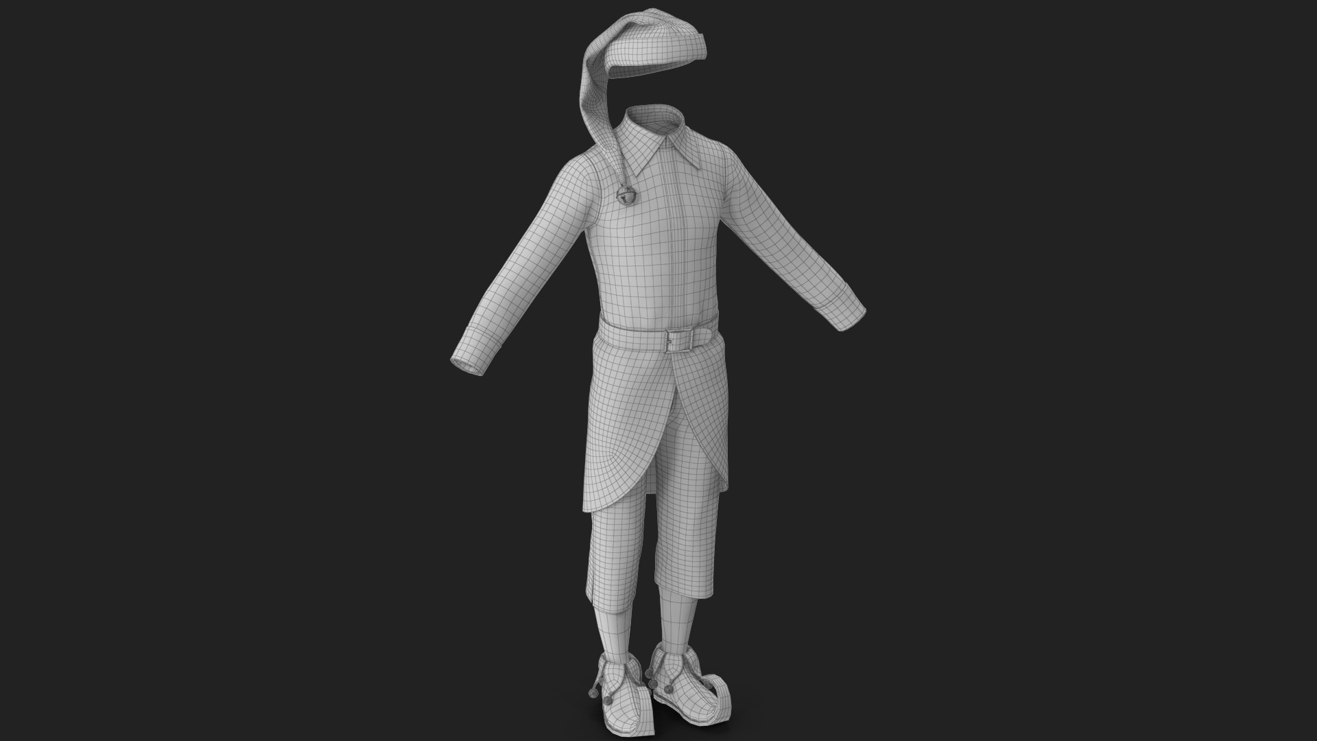 3D Christmas Elf Costume with Bells Male 3 model https://p.turbosquid.com/ts-thumb/Aq/6VN7be/iQ/wireframe_02/jpg/1754977039/1920x1080/fit_q87/59ec137f5c468d5d3392ab1e2c597a4ab0519a56/wireframe_02.jpg