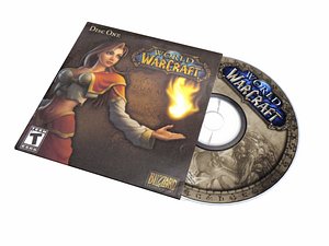world warcraft cd paper 3d model