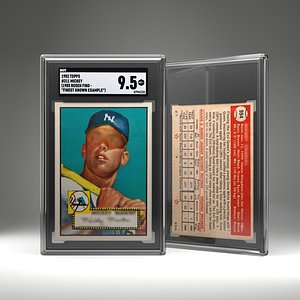 Empty Graded Card Slab Case Model - TCG Mockup Series 02 3D model