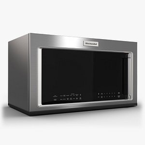 3D KitchenAid Microwave Oven KMHC319ESS