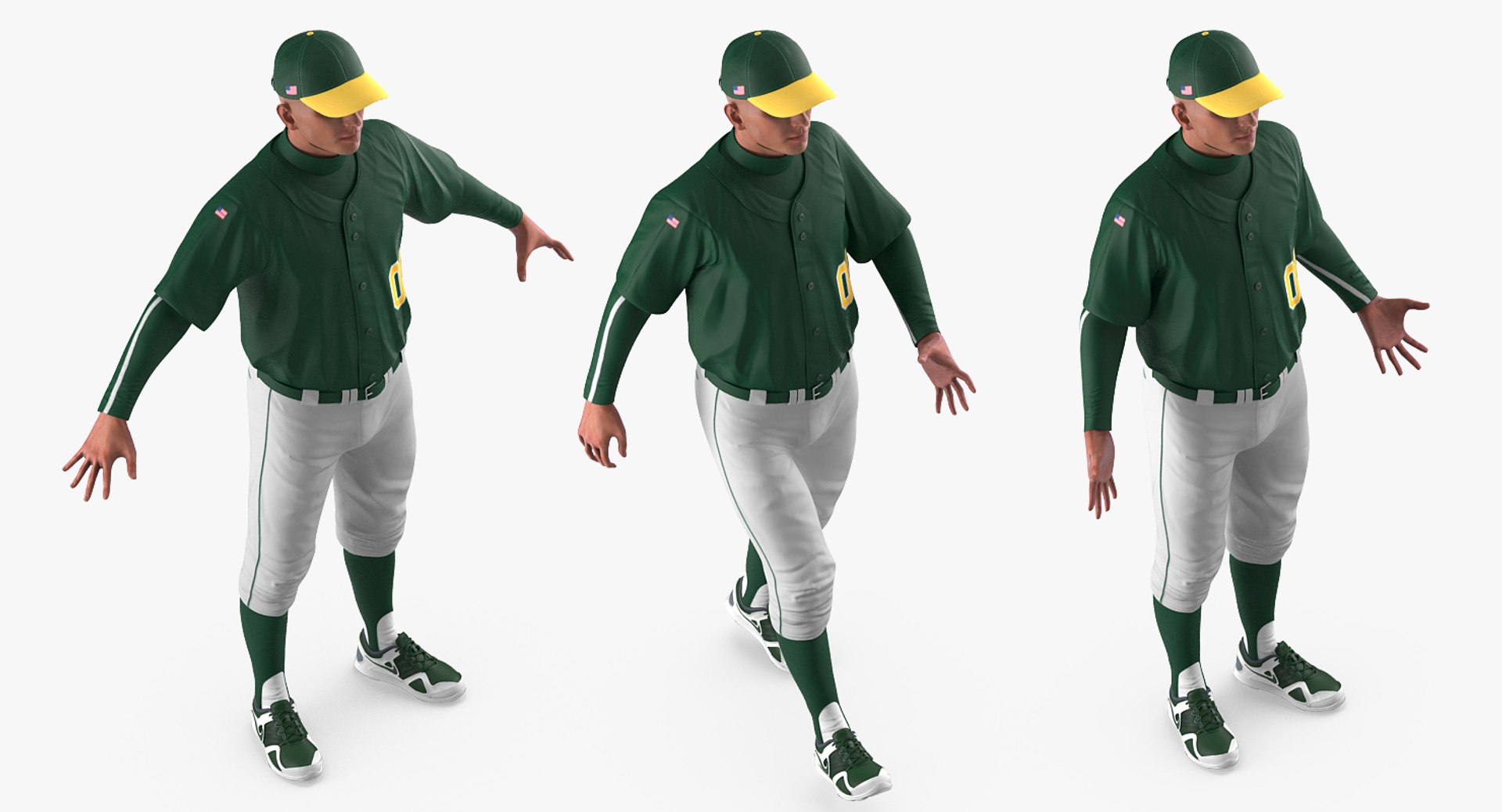 Baseball player rigged generic 3D model - TurboSquid 1153584