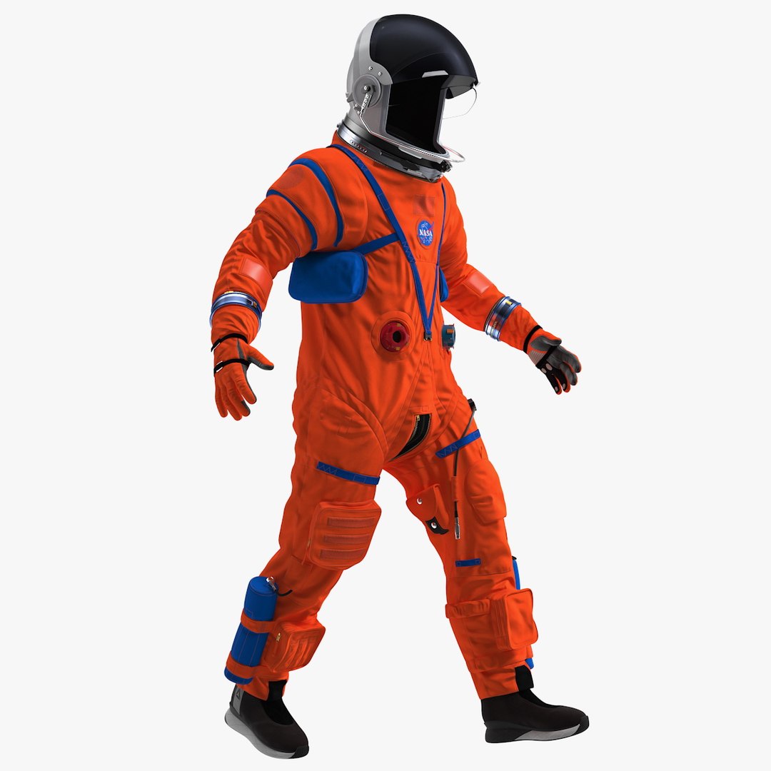 Orion Crew Survival System Spacesuit Rigged 3D model preview
