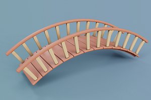 Cartoon Bridge 2 3D model