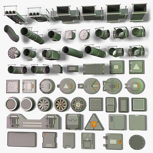 Industrial Kitbash - 8 - 55 pieces