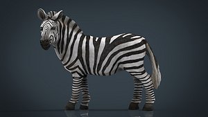 3D zebra stl 3mf model