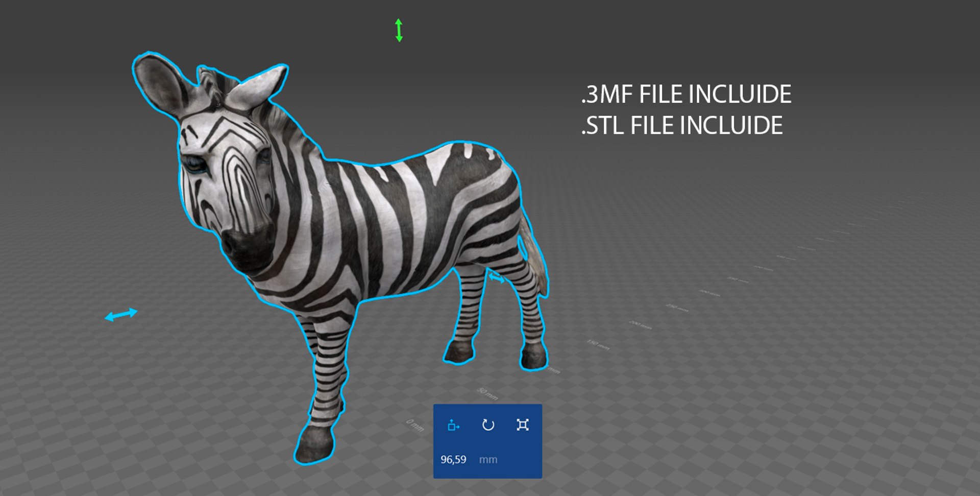 3D zebra stl 3mf model | 1143153 | TurboSquid