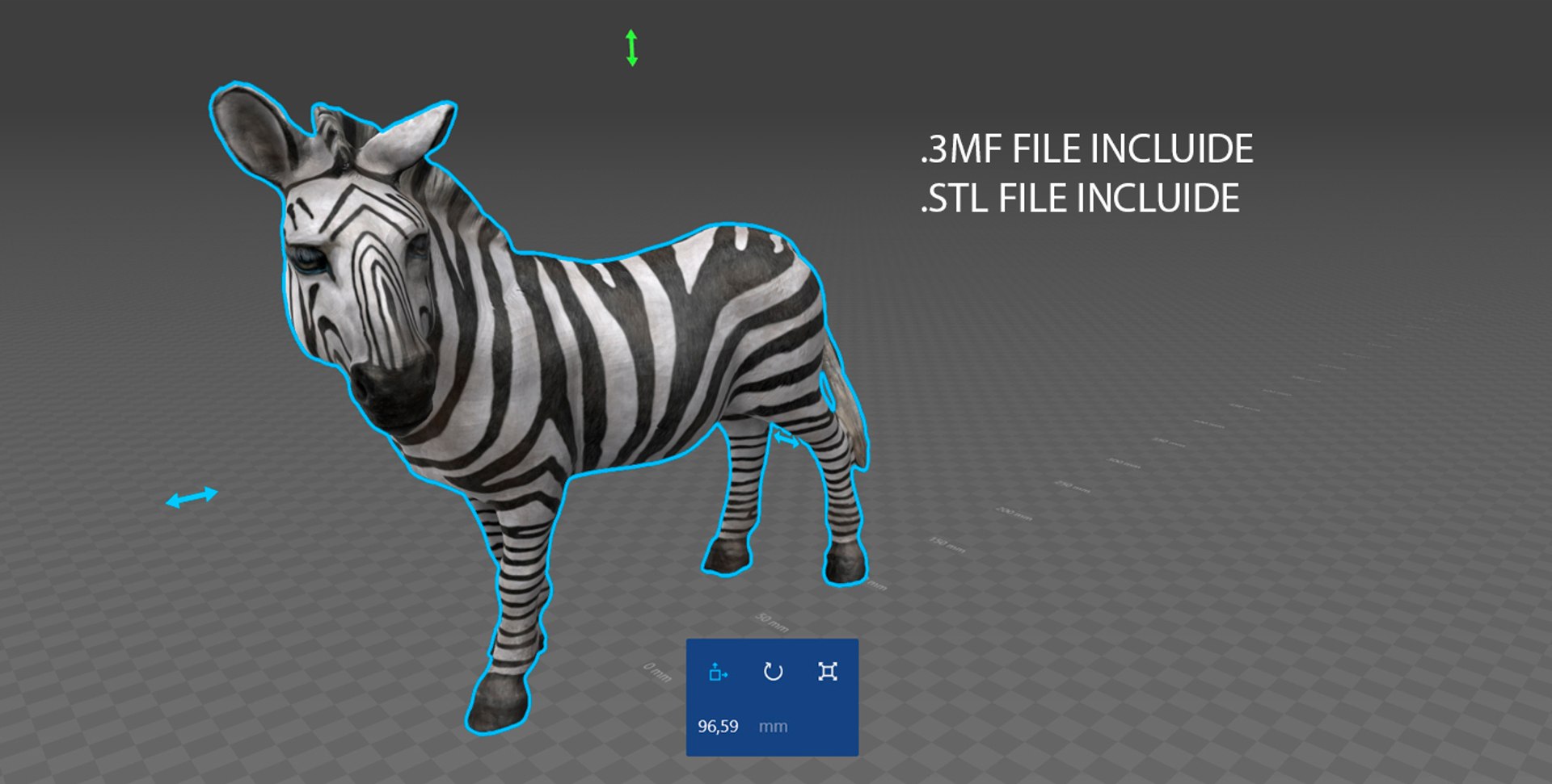 3D Zebra Stl 3mf Model | 1143153 | TurboSquid