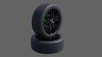 3D 3d Wheel Model of  Bridgestone Potenza S007A RFT