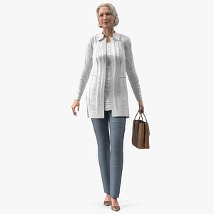 Elderly Woman wearing Casual Clothes