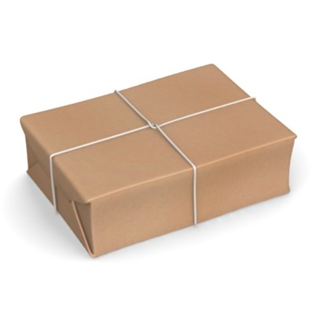 post package 3d model