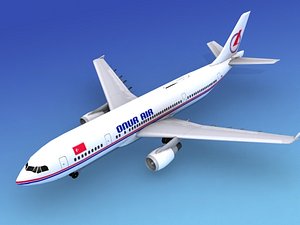 airline airbus a300 air 3d 3ds