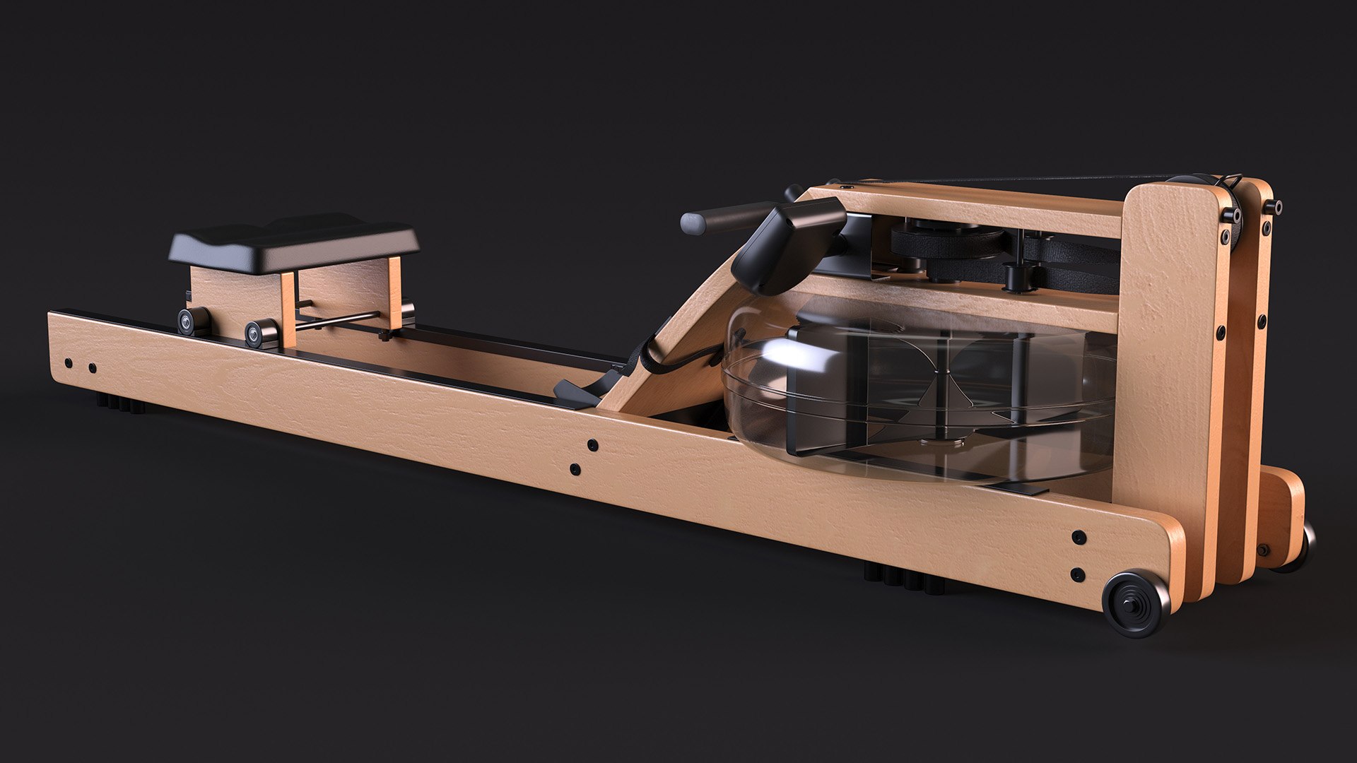 3D Rowing Simulator Wooden TurboSquid 2070727