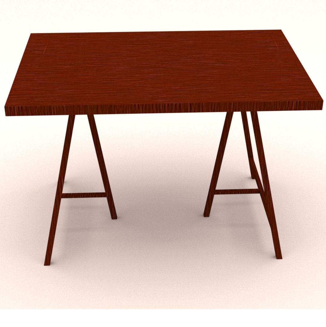 Wooden table 3D model - TurboSquid 1467115