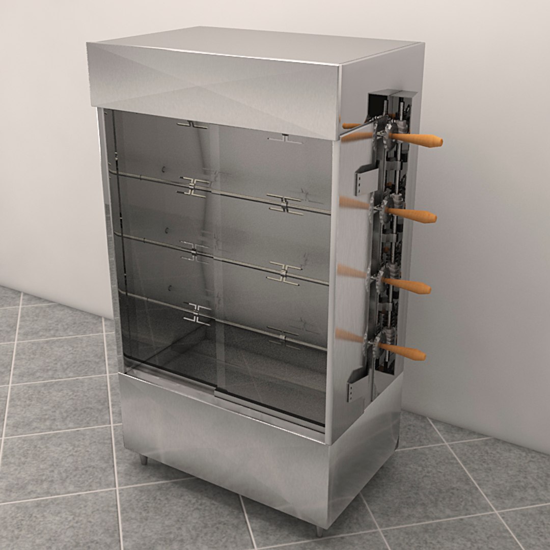 3d Model Rotisserie Bakeries Chitken