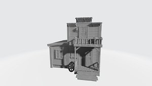 3D wild west house