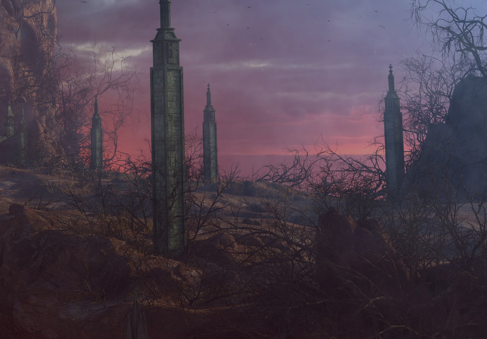 Castle Gate Cave Environment Model TurboSquid 2088443