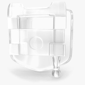 Ceramic Self Ligating Dental Braces Bracket V09 3D model