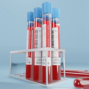 OMICRON Blood Test Scene model