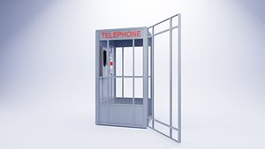 Telephone box - 3ds Max Corona 3D