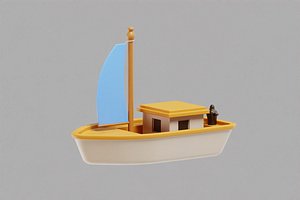Yacht Cartoon model