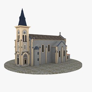 real-scale church 3D model