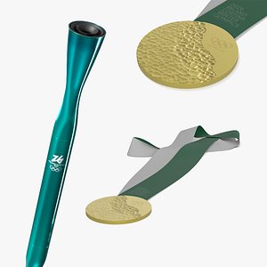 Olympic Games 2026 Accesories Collection 3D model
