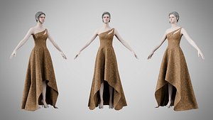 Dress 28 Bronze Weave Texture