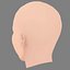 Tessa Hilton Head - No Hair - Low poly head for game
