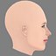 Tessa Hilton Head - No Hair - Low poly head for game